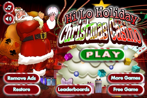 Hi Lo Holiday - Christmas Casino screenshot 2