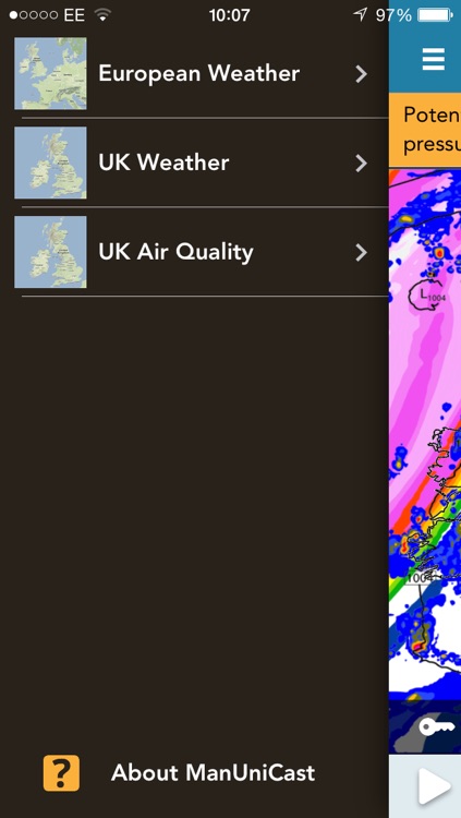 ManUniCast: Weather and Air-Quality Forecasts for the UK and Europe screenshot-4