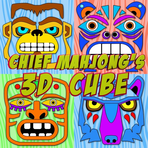 Chief Mahjongs 3D Cube Icon