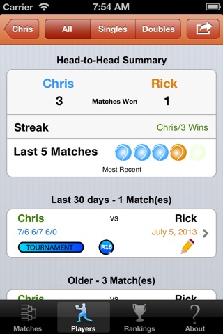 MyTennisBuddy screenshot 2