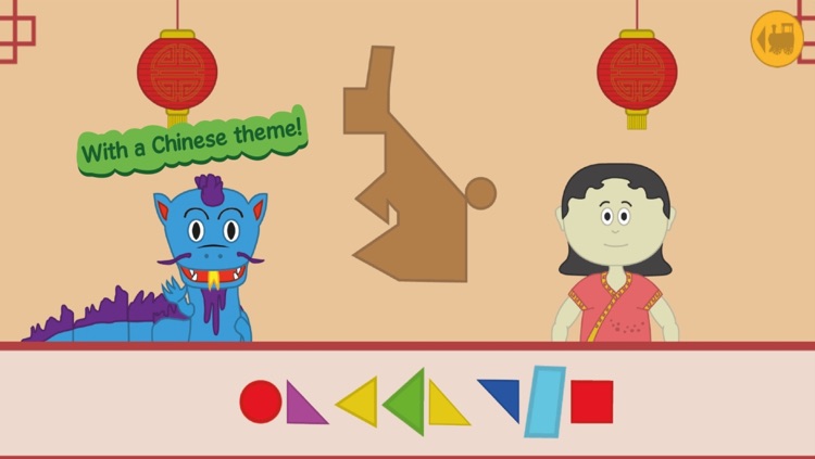 Kids Tangram Game Train