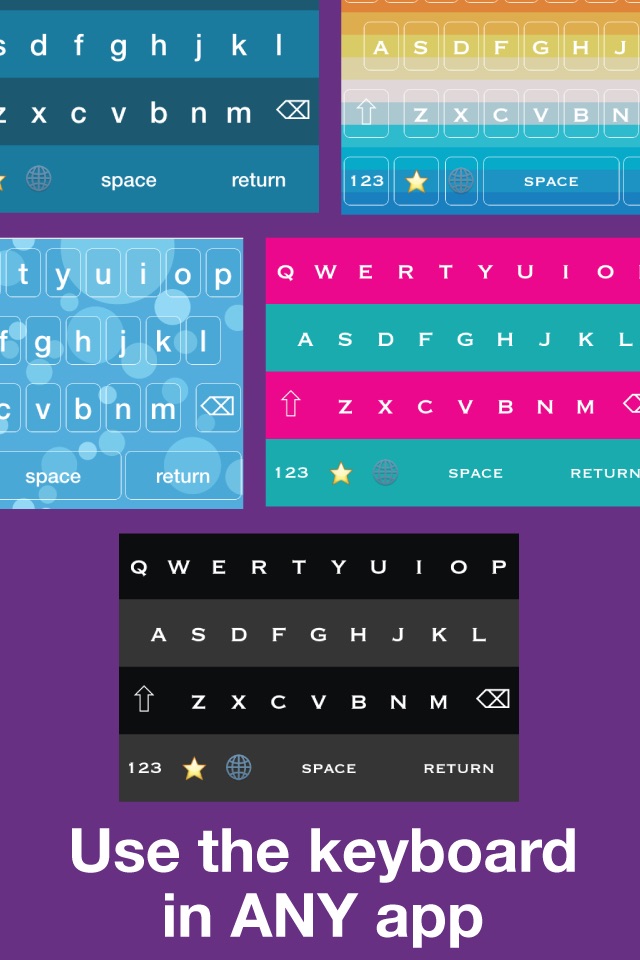 FunKey Free: beautiful color keyboard with fonts screenshot 3