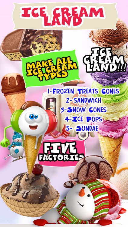 Ice Cream Frozen Snow Cones Treats Maker Game