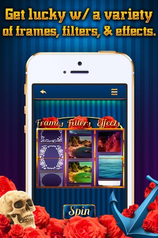 Pic Spin - Easily apply random layers to superimpose yr picz faster with this quirky slot machine ajust tool. screenshot 2