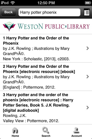 Weston Public Library screenshot 3