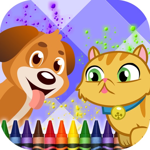 Coloring Book Pets iOS App