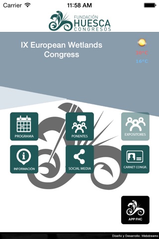 IX European Wetlands Congress screenshot 2