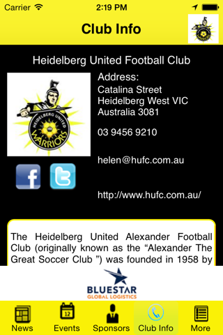 Heidelberg United Football Club screenshot 2