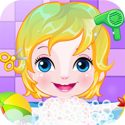 Happy Baby Hairdresser Game HD - The Hottest Baby Spa and Hair Salon Game For Girls and Kids! icon