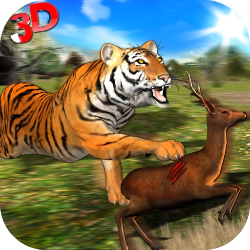 Wild Tiger Jungle Hunt 3D - Real Siberian Beast Attack on Deer in Safari Animal Simulator Game icon