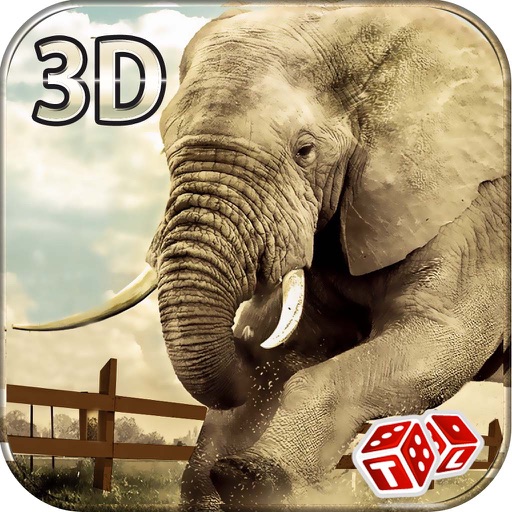 Wild Elephant Simulator 3D - Real Rampage of Angry Animal to Run & Destroy Everything