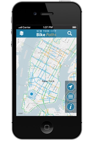 NYC Bike Paths screenshot 2