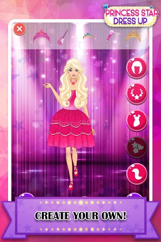 Dress-up " Super-Star Fashion " The Pop.ular Princess Beauty and Salon doll.s sparkle-girlz power-make-up screenshot 3