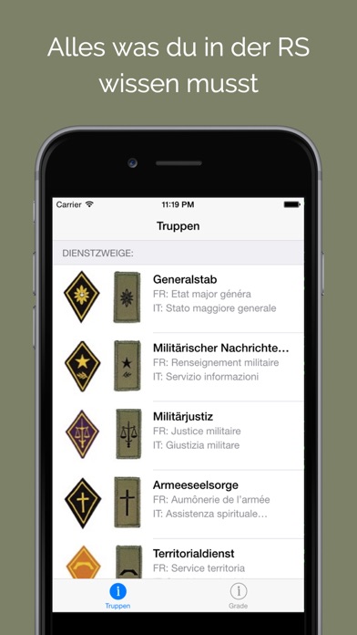 How to cancel & delete Schweizer Armee: Dienstgrade & Truppen from iphone & ipad 2