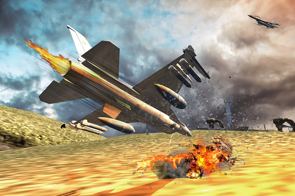 F16 Jet Air Battle Dogfight screenshot 2