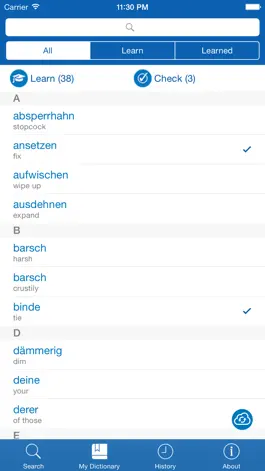Game screenshot German <> English Dictionary + Vocabulary trainer apk