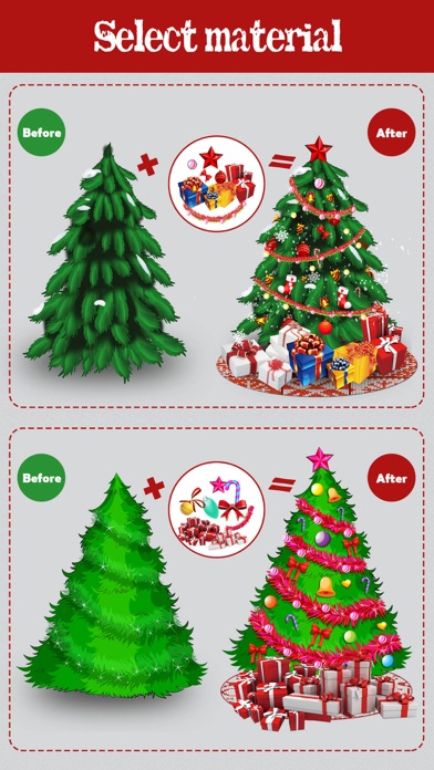 How to cancel & delete Christmas Tree Designer - Sticker Photo Editor to make & decorate yr xmas trees from iphone & ipad 3