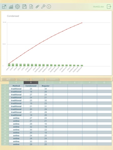 TabChart - edit spreadsheets and generate 3D charts screenshot 2