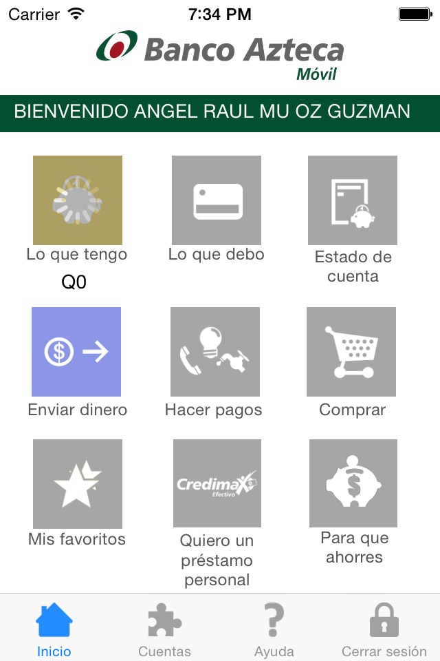 Banco Azteca Móvil Guatemala screenshot 2