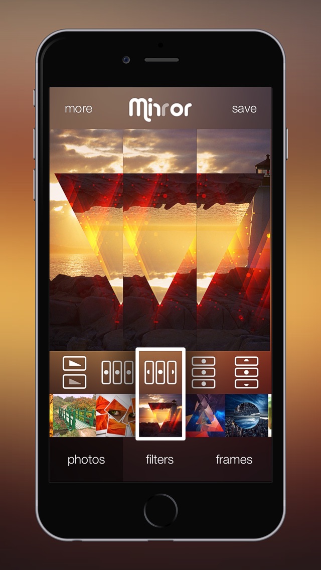 Mirror Image Reflection Photo Editor iPhone App