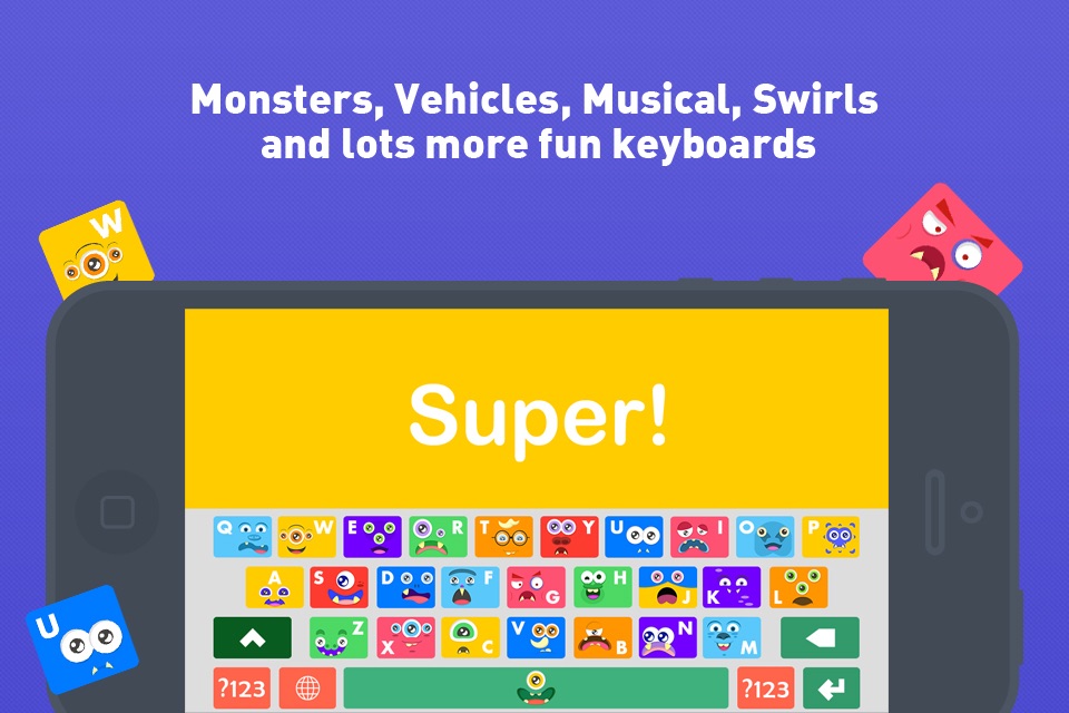 Kids Keys - My First Amazing Keyboard Colors Monsters Trucks and More Keyboard Themes for kids screenshot 2