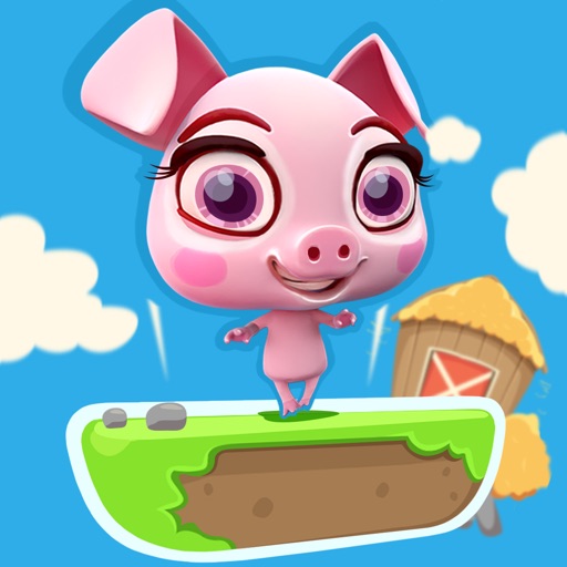 Piggy Adventure: Mega Cute Jumping Porky - One Touch Jump Game Icon