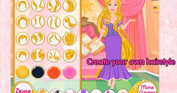 Princess stories dressup game