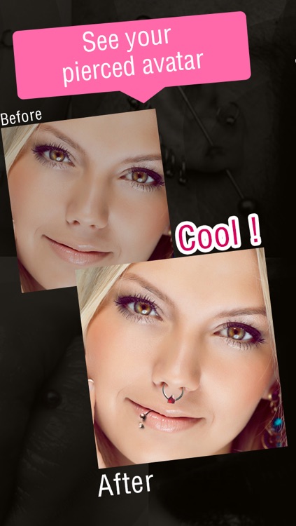 Pimp My Piercing PRO - Virtual Body Piercing Booth - Face Tune App for Your Virtual Face Makeover