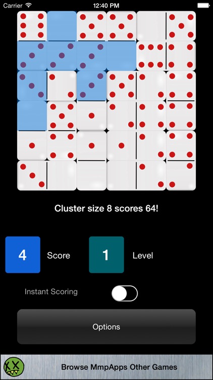 Oh Dominoes!! A domino placing solitaire game