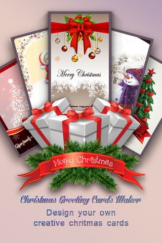 Christmas Greeting Cards Maker - Mail Thank You & Send Wishes with Greeting Frames plus Stickersのおすすめ画像1