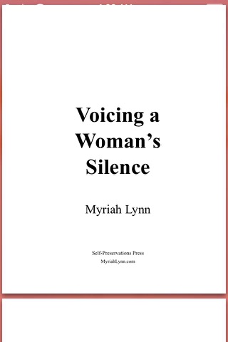 Voicing a Woman's Silence (VWS) by Myriah Lynn screenshot 2