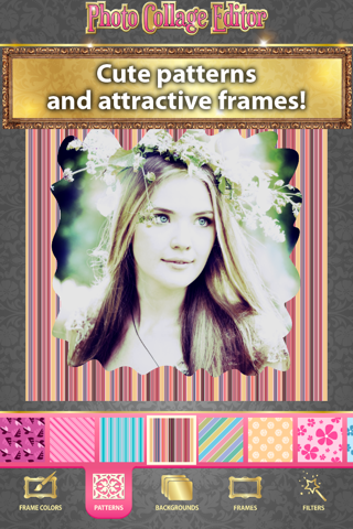 Photo Collage Editor - Retouch & Stitch Pics in Girly Grid Layouts with Borders screenshot 4