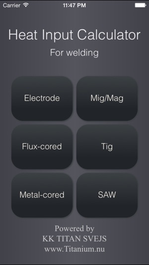 Heat Input Calculator for welding