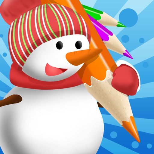 A Christmas Coloring Book for Children: Learn to color the holiday season iOS App