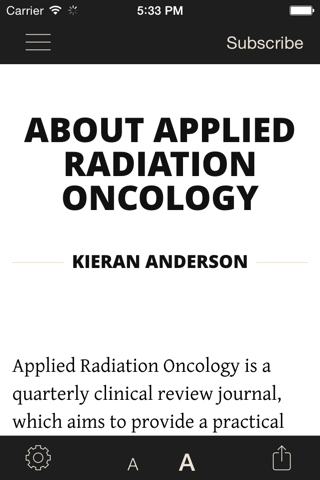 Скриншот из Applied Radiation Oncology