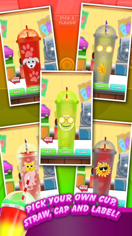 ` A Slushie Frozen Food Ice Candy Soda Dessert Drink Maker Games screenshot-3