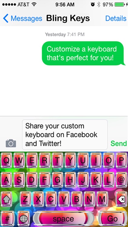 Bling Keys Free Custom Keyboard screenshot-4