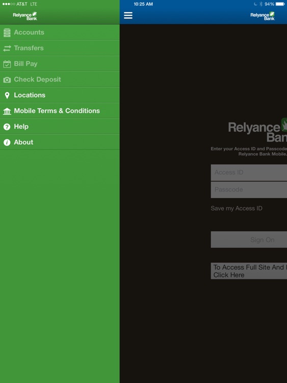 Relyance Bank for iPad