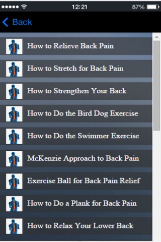 Back Pain Exercise - Learn How to Treat Lower Back Pain at Home screenshot 2