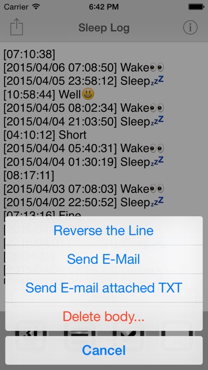 Sleep Log Free screenshot-4