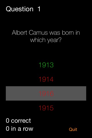 Great Philosophers Quiz - Albert Camus screenshot 3