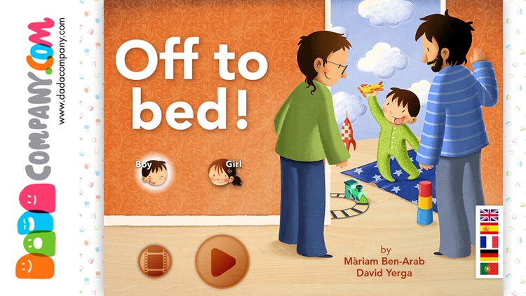 Off to bed! Boys and girls - Interactive lullaby storybook app for bedtime screenshot-0