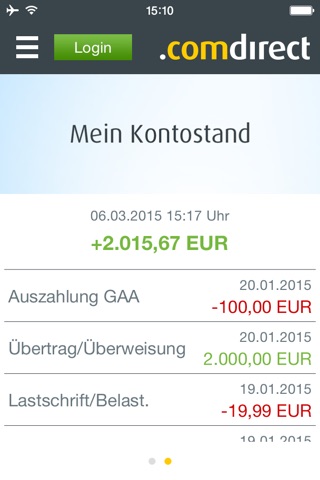 comdirect mobile App screenshot 2