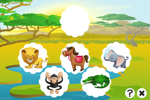 Animal game for children: Find the mistake in the forest screenshot 3