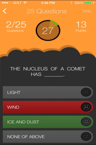 CometsQuiz screenshot 2