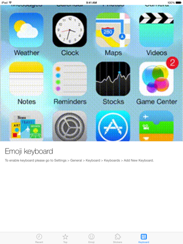 Скриншот из Emoji Keyboard and Stickers for iOS 8