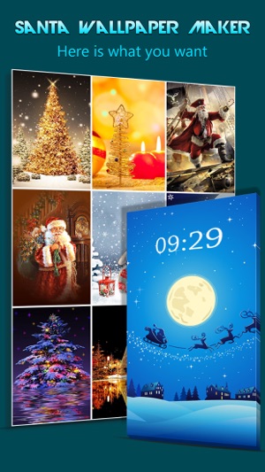 Santa Wallpaper Live Maker - Retina Photo Backgrounds of Xma(圖1)-速報App