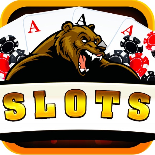 Indigo Bear Slots! -Black Sky Casino- FREE real games! iOS App