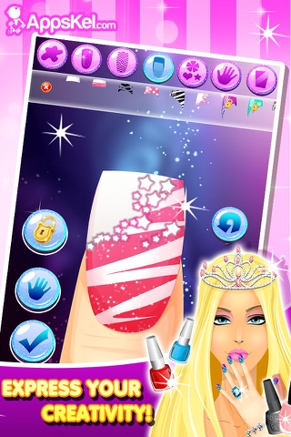 Princess Nail Salon For Fashion And Trendy Girls - A Make-Over Spa Like Party Experience For Cool Little Kids screenshot 3