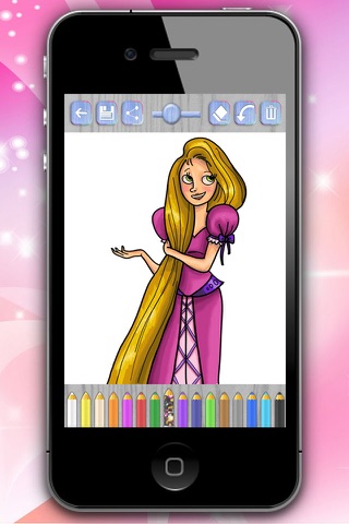 Paint Princess Rapunzel - Premium screenshot 3